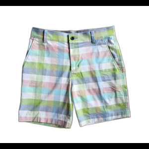 Nike Pastel Plaid Dri-FIT Shorts Size 30 6" inseam